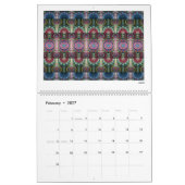 Multicolor Abstracte Fractals 2027 Kalender (Feb 2027)