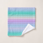 Multicolor Abstracte geometrische vormen van pasta Bad Handdoek (Wasdoekje)