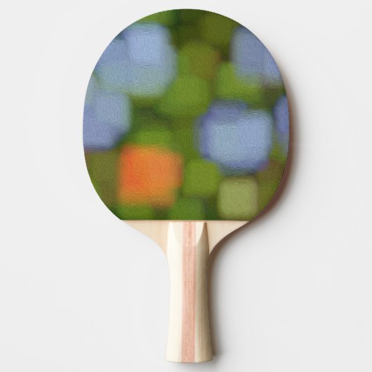 Multicolor Abstracte verf Tafeltennisbatje (Voorkant)