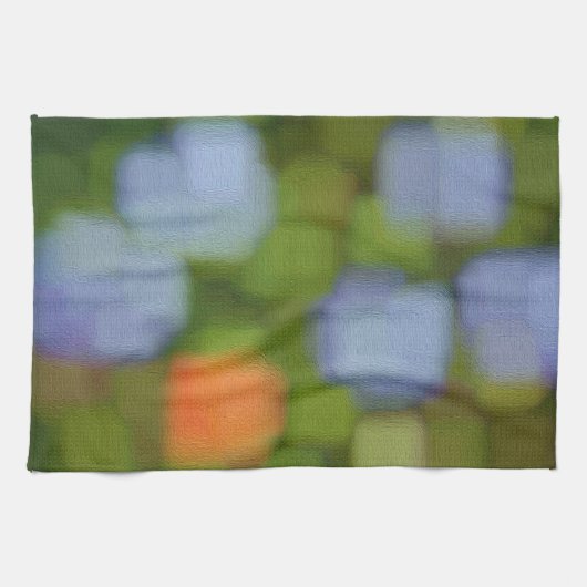 Multicolor Abstracte verf Theedoek (Horizontaal)