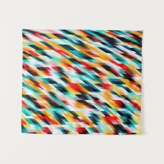Multicolor Abstracte verf Wandkleed (Voorkant (horizontaal))