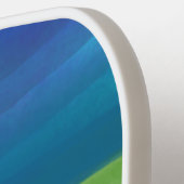 Multicolor Abstracte Waterverf art Pickleball Paddle (Links Detail)