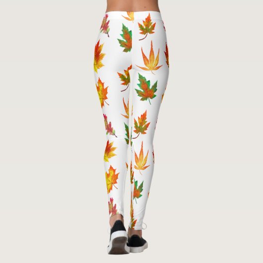 Multicolor Autumn Leaves Leggings (Achterkant)