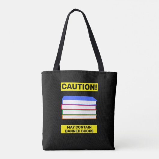 Multicolor Banned Books Tote Bag (Achterkant)
