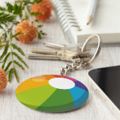 Multicolor Beach-band Sleutelhanger (Zijkant)