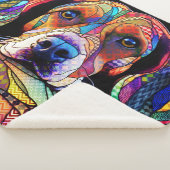 Multicolor Beagle-hond 178 Sherpa Deken (3/4)