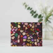 Multicolor Black Mosaic Briefkaart (Staand voorkant)