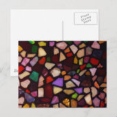 Multicolor Black Mosaic Briefkaart (Voorkant / Achterkant)