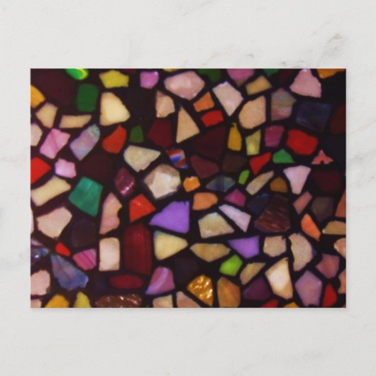 Multicolor Black Mosaic Briefkaart (Voorkant)