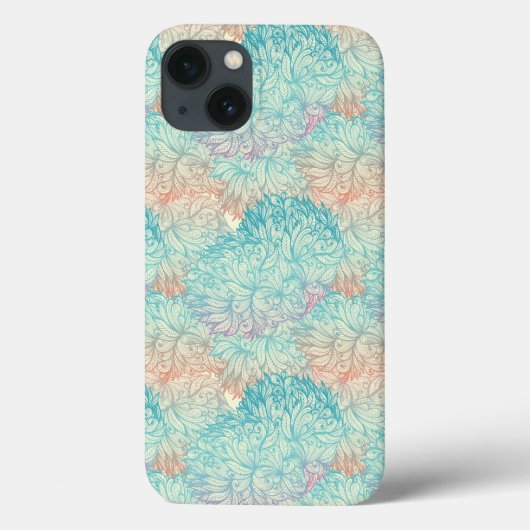Multicolor Bloemendoodlepatroon Case-Mate iPhone Case (Achterkant)
