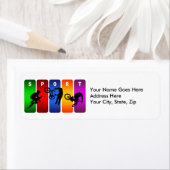 Multicolor BMX Emblem Etiket (Insitu)