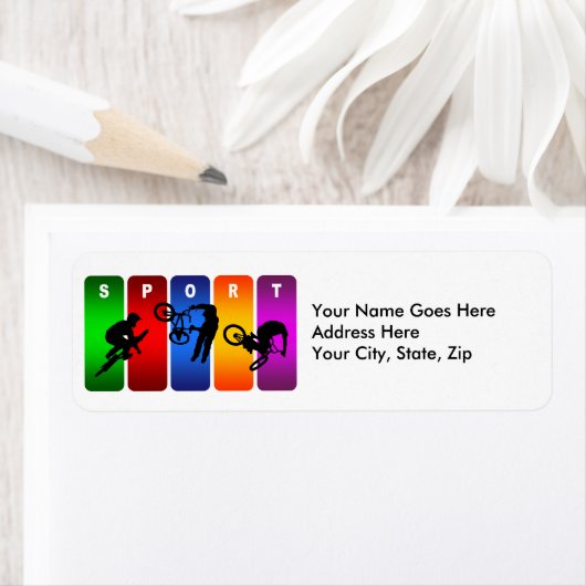 Multicolor BMX Emblem Etiket (Insitu)