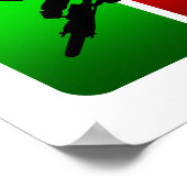 Multicolor BMX Emblem Poster (Hoek)