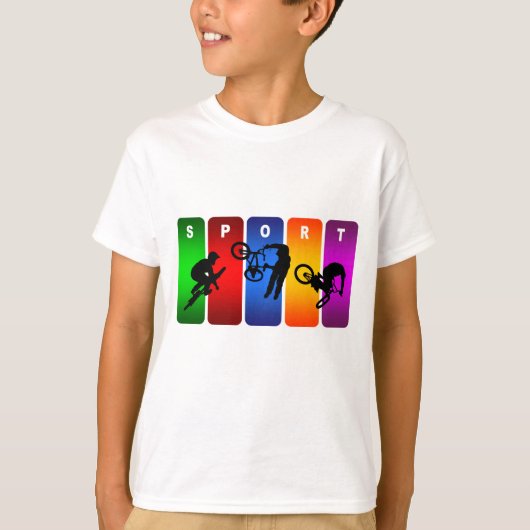 Multicolor BMX Emblem T-shirt (Voorkant)