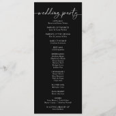 Multicolor Boho Herfst Bloemen Trouwprogramma Programmakaart (Achterkant)