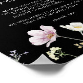 Multicolor Boho Herfst Floral Unplugged Ceremony Poster (Hoek)