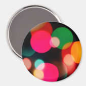 Multicolor Bokeh Party Magneet (Voorkant / Achterkant)