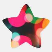 Multicolor Bokeh Party Sticker (Voorkant)