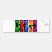 Multicolor Boxing Emblem Bumpersticker (Voorkant)