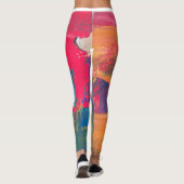 Multicolor Bright Patronen Leggings (Achterkant)