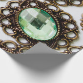 Multicolor broedsels op witte achtergrond cadeaupapier (Hoek)