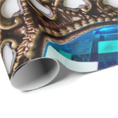 Multicolor broedsels op witte achtergrond cadeaupapier (Rol Hoek)