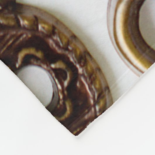 Multicolor  broedsels op witte achtergrond fleece deken (Hoek)