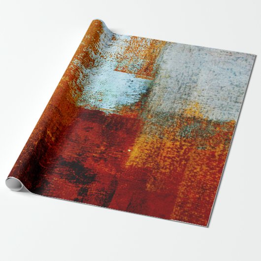 Multicolor brush strokes in oil structure. Grunge Cadeaupapier (Uitgerold)