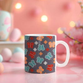 Multicolor Butterfly Koffiemok