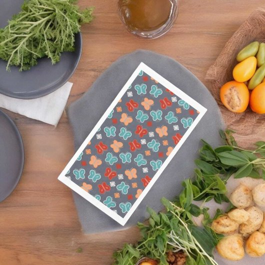 Multicolor Butterfly Servet