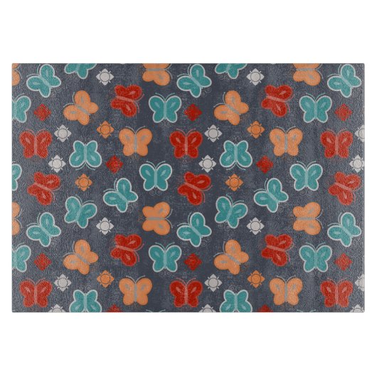 Multicolor Butterfly Snijplank (Voorkant)