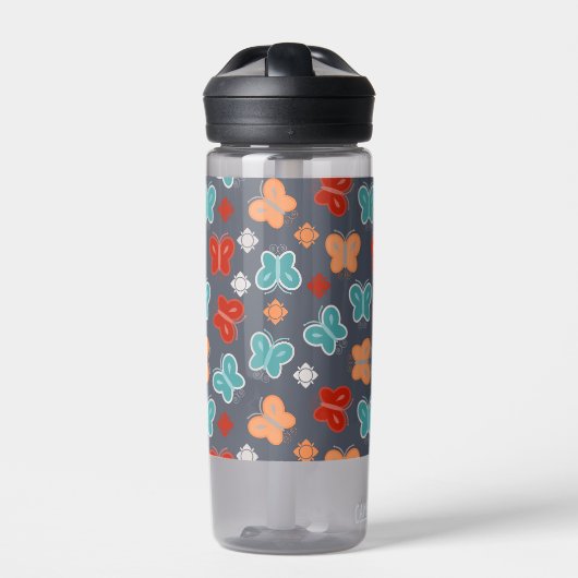 Multicolor Butterfly Waterfles (Voorkant)
