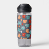 Multicolor Butterfly Waterfles (Achterkant)