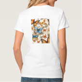 Multicolor Butterlies Dames T-shirt (Achterkant)