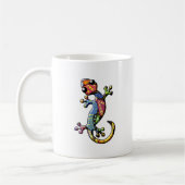 Multicolor Calico Klimaatgecko Lizard Koffiemok (Links)