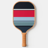 Multicolor Casual streep Pickleball Paddle (Voorkant)