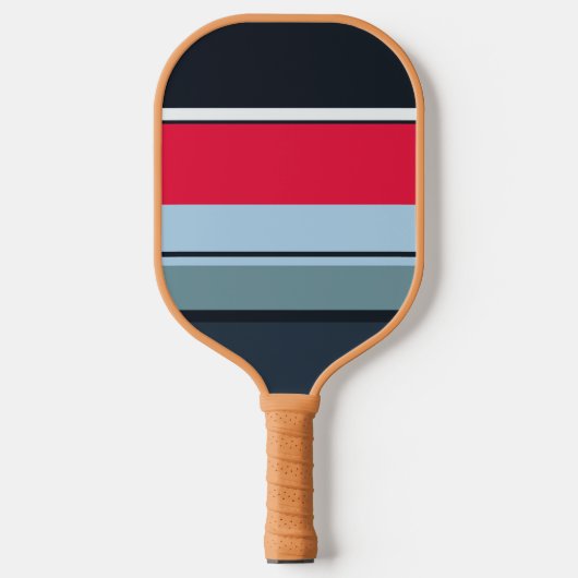 Multicolor Casual streep Pickleball Paddle (Voorkant)