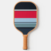 Multicolor Casual streep Pickleball Paddle (Achterkant)