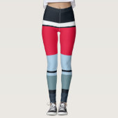 Multicolor Casual stripes Leggings (Voorkant)