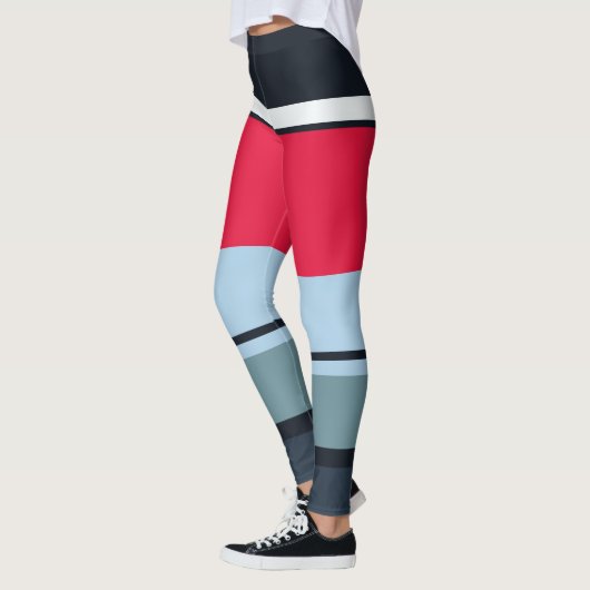 Multicolor Casual stripes Leggings (Links)