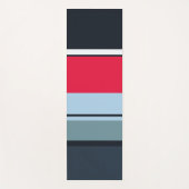 Multicolor Casual stripes Yogamat (Voorkant)