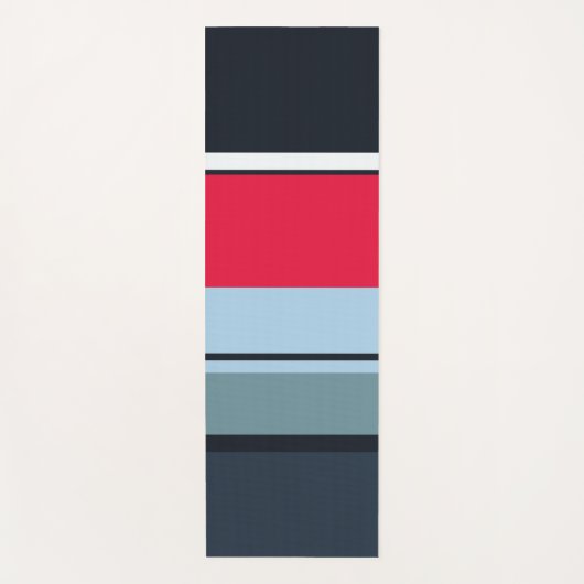 Multicolor Casual stripes Yogamat (Voorkant)