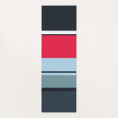 Multicolor Casual stripes Yogamat (Achterkant)