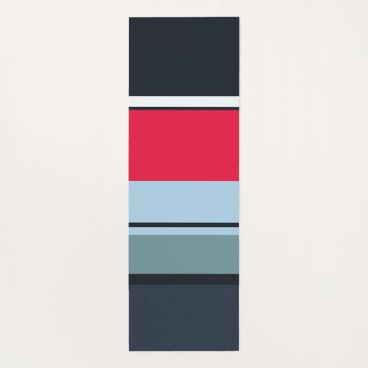 Multicolor Casual stripes Yogamat (Achterkant)