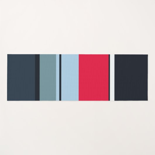 Multicolor Casual stripes Yogamat (Voorkant (horizontaal))