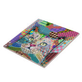 Multicolor cat 671 Patronen Tegeltje (Zijkant)