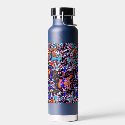 Multicolor Chaos Abstract Waterfles (Links)
