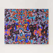 Multicolor Chaos Abstracte puzzel (Horizontaal)