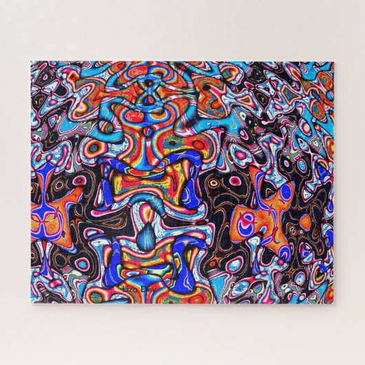 Multicolor Chaos Abstracte puzzel (Horizontaal)