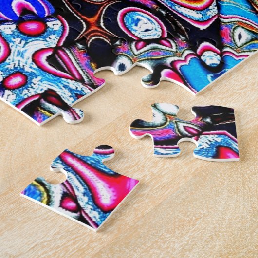 Multicolor Chaos Abstracte puzzel (Zijkant)